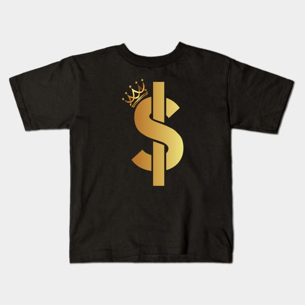 dollar sign money money funny tee Kids T-Shirt by Upswipe.de